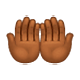 🤲🏾 Emoji Handflächen nach oben: mitteldunkle Hautfarbe WhatsApp 2.17.