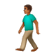 🚶🏾 Emoji Persona Caminando: Tono De Piel Oscuro Medio en WhatsApp 2.17.