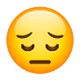 Emoji 😔 Faccina Pensierosa su WhatsApp 2.17.