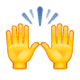 🙌 Emoji zwei erhobene Handflächen WhatsApp 2.17.
