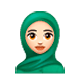 🧕🏻 Emoji Mujer Con Hiyab: Tono De Piel Claro en WhatsApp 2.17.