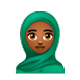 🧕🏾 Emoji Mujer Con Hiyab: Tono De Piel Oscuro Medio en WhatsApp 2.17.