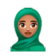 🧕🏽 Emoji Mujer Con Hiyab: Tono De Piel Medio en WhatsApp 2.17.