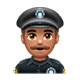 👮🏽 Emoji Agente De Policía: Tono De Piel Medio en WhatsApp 2.17.
