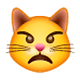 😾 Emoji Rosto De Gato Mal-humorado na WhatsApp 2.17.