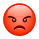 Emoji 😡 Broncio su WhatsApp 2.17.