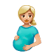 🤰🏼 Emoji Mujer Embarazada: Tono De Piel Claro Medio en WhatsApp 2.17.