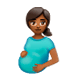 🤰🏾 Emoji schwangere Frau: mitteldunkle Hautfarbe WhatsApp 2.17.