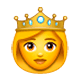 Emoji 👸 Principessa su WhatsApp 2.17.