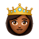 Emoji 👸🏾 Principessa: Carnagione Abbastanza Scura su WhatsApp 2.17.