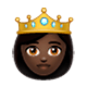 👸🏿 Emoji Princesa: Pele Escura na WhatsApp 2.17.
