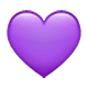 Émoji 💜 Cœur Violet sur WhatsApp 2.17.