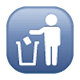 Emoji 🚮 Simbolo Per La Raccolta Dei Rifiuti su WhatsApp 2.17.