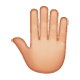 🤚🏼 Emoji Dorso Da Mão Levantado: Pele Morena Clara na WhatsApp 2.17.