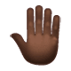 🤚🏿 Emoji Dorso Da Mão Levantado: Pele Escura na WhatsApp 2.17.