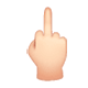 Emoji 🖕🏻 Dito Medio: Carnagione Chiara su WhatsApp 2.17.