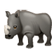 Émoji 🦏 Rhinocéros sur WhatsApp 2.17.