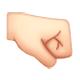 Emoji 🤜🏻 Pugno A Destra: Carnagione Chiara su WhatsApp 2.17.