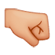 Emoji 🤜🏼 Pugno A Destra: Carnagione Abbastanza Chiara su WhatsApp 2.17.