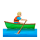 🚣🏼 Emoji Person im Ruderboot: mittelhelle Hautfarbe WhatsApp 2.17.