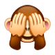 🙈 Emoji Mono Con Los Ojos Tapados en WhatsApp 2.17.