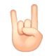 🤘🏻 Emoji Saudação Do Rock: Pele Clara na WhatsApp 2.17.