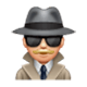 Emoji 🕵🏼 Detective: Carnagione Abbastanza Chiara su WhatsApp 2.17.