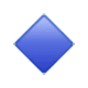Emoji 🔹 Rombo Blu Piccolo su WhatsApp 2.17.
