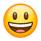 😃 Emoji grinsendes Gesicht mit großen Augen WhatsApp 2.17.