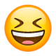 😆 Emoji grinsendes Gesicht mit zusammengekniffenen Augen WhatsApp 2.17.