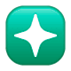 Emoji ❇️ Scintilla Stilizzata su WhatsApp 2.17.