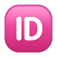 🆔 Emoji Großbuchstaben ID in lila Quadrat WhatsApp 2.17.