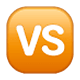 🆚 Emoji Großbuchstaben VS in orangefarbenem Quadrat WhatsApp 2.17.