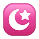 ☪️ Emoji Hilal und Stern WhatsApp 2.17.