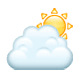 ⛅ Emoji Sol Detrás De Una Nube en WhatsApp 2.17.