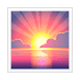 🌅 Emoji Sonnenaufgang über dem Meer WhatsApp 2.17.