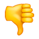 Emoji 👎 Pollice Verso su WhatsApp 2.17.