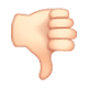 👎🏻 Emoji Daumen runter: helle Hautfarbe WhatsApp 2.17.
