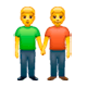 Émoji 👬 Deux Hommes Se Tenant La Main sur WhatsApp 2.17.
