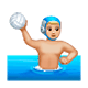 🤽🏼 Emoji Pessoa Jogando Polo Aquático: Pele Morena Clara na WhatsApp 2.17.