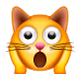Emoji 🙀 Gatto Esterrefatto su WhatsApp 2.17.