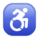 Émoji ♿ Symbole Accès Handicapés sur WhatsApp 2.17.