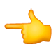 👈 Emoji Dorso Da Mão Com Dedo Indicador Apontando Para A Esquerda na WhatsApp 2.17.