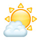 🌤️ Emoji Sonne hinter kleiner Wolke WhatsApp 2.17.