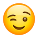 😉 Emoji Rosto Com Olho Piscando na WhatsApp 2.17.