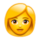 Emoji 👩 Donna su WhatsApp 2.17.