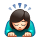 Emoji 🙇🏻‍♀️ Donna Che Fa Inchino Profondo: Carnagione Chiara su WhatsApp 2.17.