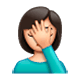🤦🏻‍♀️ Emoji sich an den Kopf fassende Frau: helle Hautfarbe WhatsApp 2.17.