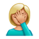 🤦🏼‍♀️ Emoji sich an den Kopf fassende Frau: mittelhelle Hautfarbe WhatsApp 2.17.
