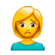 Emoji 🙍‍♀️ Donna Corrucciata su WhatsApp 2.17.
